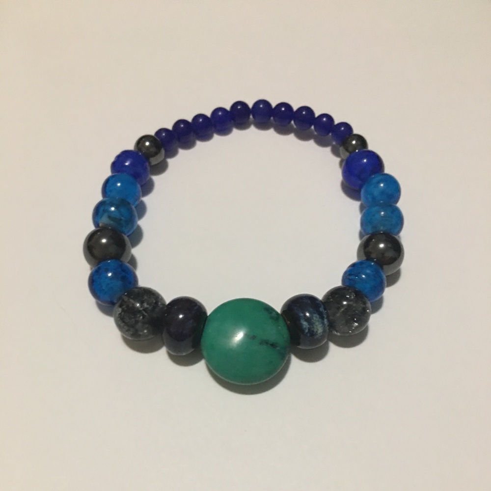 Ocean themed bracelet (homemade)